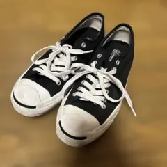 美品　廃盤　ジャックパーセル　Converse ブラック ローカット スニーカー