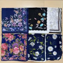 【ブランドハンカチ 6点】KENZO ヴァレンティノ アツキオオニシ他まとめ売りのサムネイル