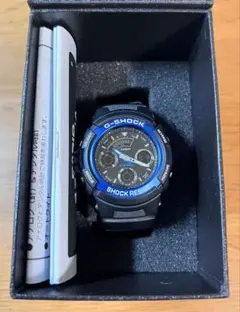CASIO G-SHOCK AW-591-2AJF ブラック×ブルーのサムネイル