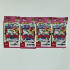 とびだせどうぶつの森 amiiboカード 復刻版4パック　 サンリオコラボ