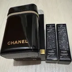 CHANEL口紅レッドリップスティック 2本セットポーチ - メルカリ