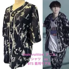 美品　ルイ・ヴィトン　BTS LV 半袖　デニム　シャツ　ベースボールシャツのサムネイル