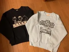 ヘビーウエイトスウェットプルオーバー　GU peanuts スヌーピー　サイズM