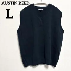 希少 小杉産業製 オースチンリード ウール100% ニットベスト L 日本製