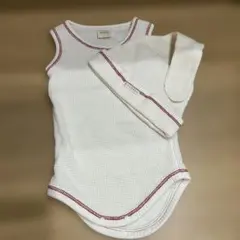 MONBÉBÉ タンクトップロンパースと帽子セット 3のサムネイル
