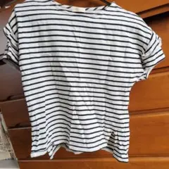 earth music&ecology ストライプ半袖Tシャツ