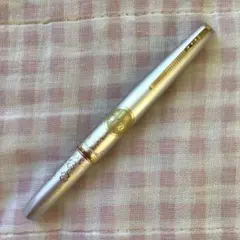 プラチナ万年筆 花柄 万年筆 14K 細字 シルバー ホワイト 昭和レトロ