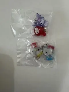 なかよしドロップチャーム　2個セット　キティ　クロミ　マイメロ