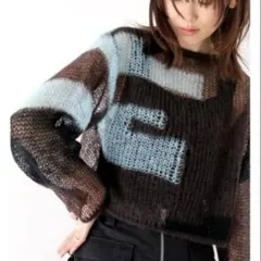 soduk グレーニット soduk（スドーク）の「striped knit（ニット/セーター）」 - WEAR