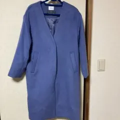 ローリーズファーム　ウール混　ノーカラーコート　美品　処分価格