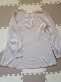 スーパービューティー★Super Beauty フリルニット 42サイズ ピンク