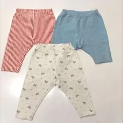 ユニクロ 80cm 90cm レギンス 3枚セット スパッツ 男の子 女の子のサムネイル