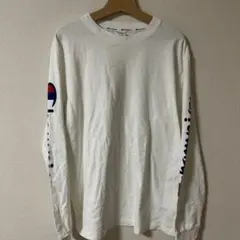 Champion 長袖カットソー X-LARGE ホワイト