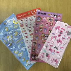 サンリオ ジュエルマシュマロステッカーズ マイメロ、キティ、シナモロール、クロミ