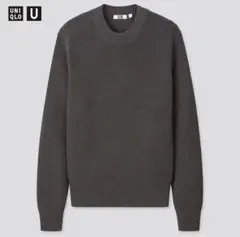 【値下げ交渉可】UNIQLO U リブクルーネックセーター