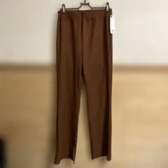 GU リブスリットストレートパンツ Lサイズ