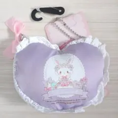 ウィッシュミーメル ハート ポーチ パープル 紫 sanrio サンリオ