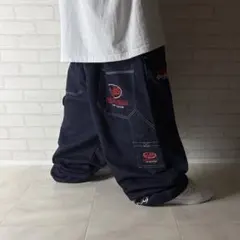 デッドストック！WU-TANG ウータン 極太 デニム バギーパンツ 光沢