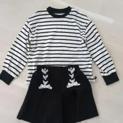 女の子　ロンT　ショートパンツ130サイズ