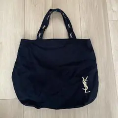 YSL ロゴ刺繍 トートバッグ ブラックのサムネイル