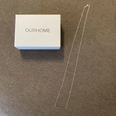 OURHOME 毎日つけたいK10ネックレス（ホワイトゴールド）
