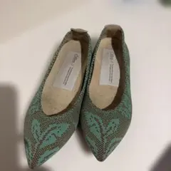 offen 洗えるパンプス フラットシューズ　オッフェン グリーンリーフ offen 洗えるパンプス フラットシューズ オッフェン グリーンリーフ