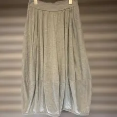 バルーンスカート　グレー　スエットゴム