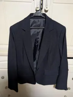 【美品】　ジャケット パンツ スーツ ネイビー　紺　洗濯可　ウォッシャブル