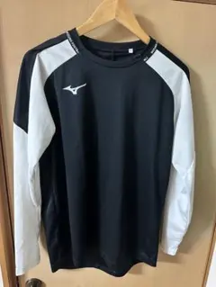 Mizuno Football 長袖シャツ XL ブラック/ホワイト