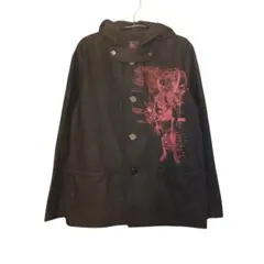h.naoto ANARCHY フード付きスカルプリントコート