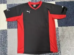 プーマ　Tシャツ　半袖　160 PUMA 赤　黒　サッカー　フットサル