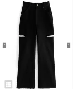 スリットダメージワイドパンツ gm633