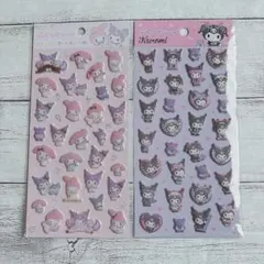 ダイソー ぷくっとシール マイメロ クロミ ２枚セット