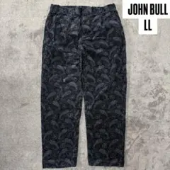 JOHN BULL ジョンブル ペイズリー コーデュロイ イージーパンツ 大きい