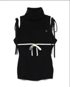 匿名配送】andmary Adele ribbon tank black - メルカリ