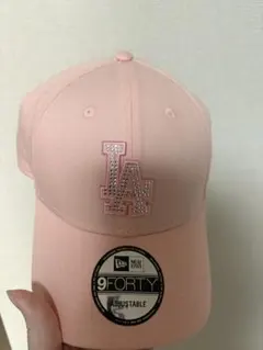 ニューエラ 9FORTY ラインストーン ロサンゼルスドジャース ピンク