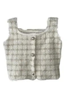 GRL ツイードセットアップ ホワイト系