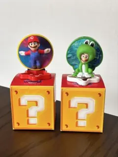 マリオ&ルイージ　フィギュア　ハッピーセット　マリオギャラクシームービー