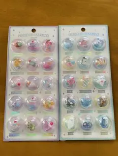 【ラスト1セット】カプセルシール風2枚セット　3D硬めアイス海の生き物水族館