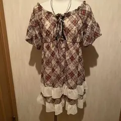希少 Miel Crishunant 平成ギャル 姫系チェックワンピース 109のサムネイル