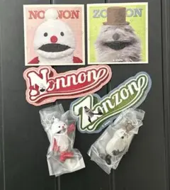 パペットスンスンめじるしアクセサリー２点セット➕ダイカットステッカー4枚