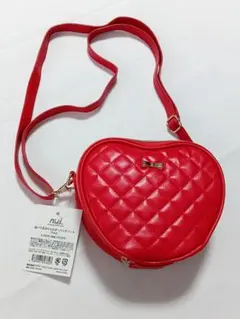 【新品】ぬいぐるみショルダーnui. ハート型バッグ レッド