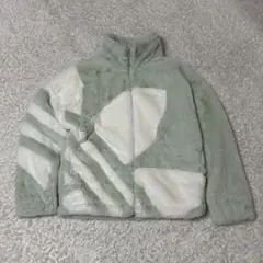 極美品　adidas ファートラックジャケット　フェイクファー　グリーン