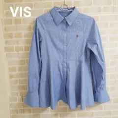 VIS ペプラムシャツ ストライプのサムネイル