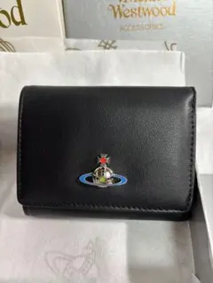 【新品未使用】ヴィヴィアンウエストウッド三つ折り財布　913VW107　ブラック Vivienne Westwood ヴィヴィアンウエストウッド 三つ折り財布 ブラック