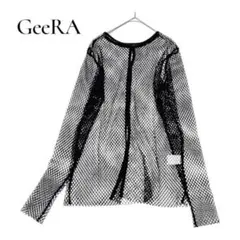 GeeRA 2WAYメッシュカーディガン シアー ブラック　Mのサムネイル