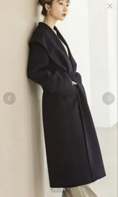 新品同様！Noble Super160s リバーワイドカラーコート Noble（ノーブル）の「Super160s リバーワイドカラーコート