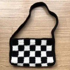 チェック柄ワンハンドルバッグ ハンドメイド