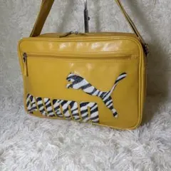 希少 プーマ PUMA レザー エナメルバッグ ハラコ ゼブラ ショルダー