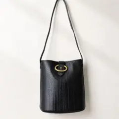 Christian Dior ヴィンテージ　CD ショルダーバッグ　ブラック